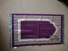 Modefa Chenille Embroidered Selcuk Star Islamic Prayer Mat - Purple Review