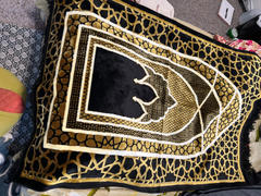 Modefa Saray Plush Islamic Prayer Rug - Black & Gold Review