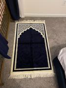 Modefa Hidaya Plush Islamic Prayer Rugs - Midnight Navy Blue Review