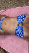Kulani Kinis Twin Strap Cheeky Bikini Bottom - Caribbean Blues Review