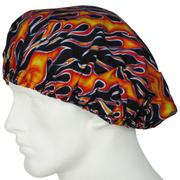 SurgicalCaps.com Bouffant Scrub Cap Flames Review