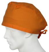 SurgicalCaps.com XL Surgical Scrub Hat Sunrise Orange Review