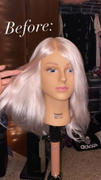 HairArt Int'l Inc. Bianca Platinum Blonde 100% Human Hair Mannequin for color deposit - 17 inch hair Review