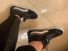 Racoon Lab Vans Sk8 Hi con Glitter Nero e Borchie a cuneo nere Review