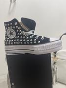 Racoon Lab Converse All Star Alte Glitterate Nere - Suola alta a Righe Review