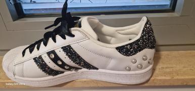 Racoon Lab Adidas Superstar Glitter Nero Perle e Strass Review