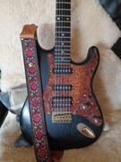 Steyner Straps Retro Gitarrengurt Hippie Love (rotbraun-messing) Review