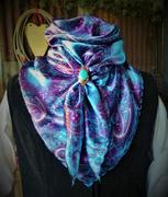 Cowgirl Dreamin Wild Rags Wild Rag - Turquoise and Purple Paisley #03 Review