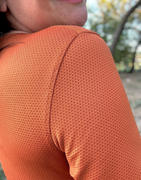 The Fabric Fairy Desert Orange Dri-Fit Stretch Mini Mesh Fabric Review