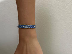 Love Is Project Bali Friendship Bracelet - Azure Blue and White Review