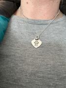 Hand on Heart Jewellery  Pawprint Lock Heart Necklace, One Print and Name Review