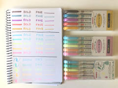 Bunbougu.com.au Zebra Mildliner Double-Sided Brush Pen - Fine/Brush Tip - 5 Colour Set (2 New Added Sets) Review