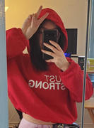 Just Strong Fire Red Cropped Statement Hoodie Review