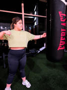Just Strong Lime Green Oversized Athletic Cropped Tonal T-Shirt Review