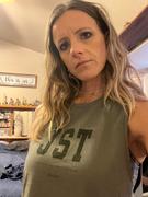 Just Strong Training Club Drop Arm Tank - Washed Olive Review