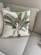 Living By Design CAVENDISH FOLIAGE CUSHION  |  60 x 60  |  GREEN + WHITE  |  SET OF 2 Review