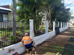 OUTBACK FENCING Black Pool Fence Panel - Flat Top Aluminium.  2.4m (or 2.45m) x 1.2m high Review