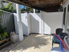 OUTBACK FENCING PVC Full Privacy Gate - 1000mm wide x 1850mm high - Fully assembled Review