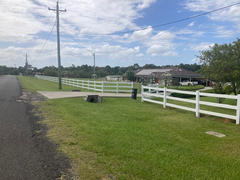 OUTBACK FENCING PVC 3 RAIL FENCING 2 Way Post (Inline Post) - 2050mm long 127 x 127mm square. With Slimline Post Cap Review