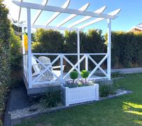 OUTBACK FENCING PVC Planter Box Premium Large In White - 1085mm long x 505mm wide - 500mm high Review