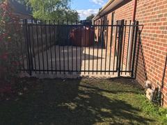 OUTBACK FENCING Black Steel 65x65 2.4m Long Post With Post cap. For Security Fencing Only. (bolt down or concrete in the ground) Review