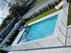 OUTBACK FENCING Pearl White Pool Fence Panel - Flat Top Aluminium. 2.45m x 1.2m high Review