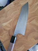 JapaneseChefsKnife.Com Fu-Rin-Ka-Zan Aogami Super Custom Damascus Series FASD-7W Bunka 190mm (7.4 inch, Octagonal Walnut-Wood Handle) Review