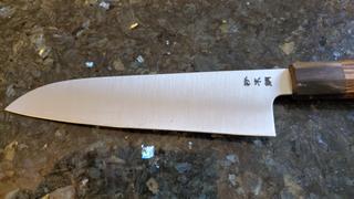 JapaneseChefsKnife.Com Fu-Rin-Ka-Zan R-2 Clad Wa Series FR2-3SAB Wa Santoku 190mm (7.4inch, Octagon Shaped Bocote Wood Handle) Review