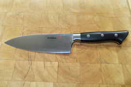 JapaneseChefsKnife.Com Hattori Forums FH Series Western Deba (165mm and 240mm, Black Linen Micarta Handle) Review