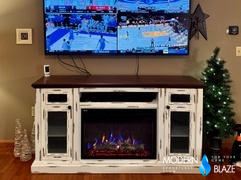 Modern Blaze Napoleon Essential Series The Charlotte TV Stand with Electric Fireplace for 75-Inch TV (NEFP30-3820AW) Review