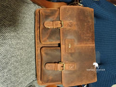 Vintage Leather  Leather Messenger Bag - Easton Review