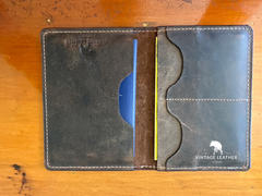 Vintage Leather  Passport Wallet - Oxford Review