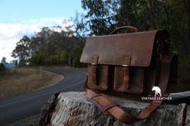 Vintage Leather  Vintage Leather Messenger Bag - Toledo Review