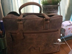 Vintage Leather  Colombo Laptop Bag | Laptop Bag Leather Review