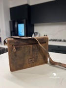 Vintage Leather  Jersey Brown Laptop Bag | Mens Laptop Bag Review