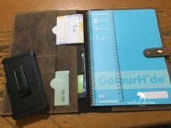 Vintage Leather  Leather A4 Notebook Cover - Oxford Review