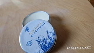 Saaren Taika Shop Cream deodorant Orange är ekologisk, vegansk, aluminiumfri och läskfri. ca 50ml - Island Magic 🇫🇮 Review