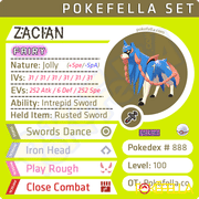 Pokéfella Galar Legendaries: Zacian, Zamazenta, Eternatus • Competitive • 6IVs • Level 100 • Online Battle-ready Review