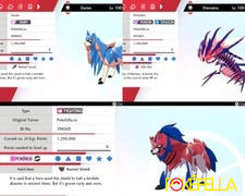 Pokéfella Galar Legendaries: Zacian, Zamazenta, Eternatus • Competitive • 6IVs • Level 100 • Online Battle-ready Review