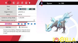 Pokéfella Kyurem • Competitive • 6IVs • Level 100 • Online Battle-ready Review