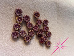 Eureka Crystal Beads Hibiscus Flower Czech Glass Beads 9mm PICASSO OMBRE BURGUNDY Review