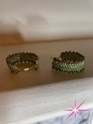 Eureka Crystal Beads ENDLESS HOOP EARRING 1" Gold Plated Review