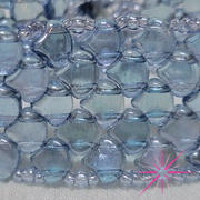 Eureka Crystal Beads 2-Hole GINKGO LEAF Czech Glass Beads  Luster - Transparent Blue (2.5" tube) Review