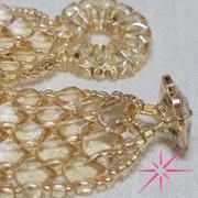 Eureka Crystal Beads 2-Hole GINKGO LEAF Czech Glass Beads  Luster - Transparent Champagne (2.5" tube) Review
