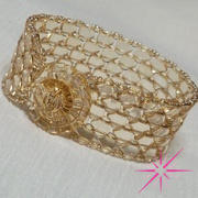 Eureka Crystal Beads 2-Hole GINKGO LEAF Czech Glass Beads  Luster - Transparent Champagne (2.5" tube) Review