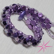 Eureka Crystal Beads 2-Hole Cabochon Beads 7mm CzechMates SATURATED METALLIC GRAPEADE 2.5" Tube Review