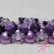Eureka Crystal Beads 2-Hole Cabochon Beads 7mm CzechMates SATURATED METALLIC GRAPEADE 2.5" Tube Review