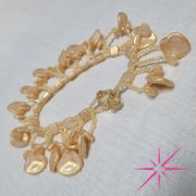 Eureka Crystal Beads Rose Petal Czech Glass Beads 8x7mm HONEY SHIMMER MILKY WHITE (Strand of 50) Review