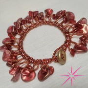 Eureka Crystal Beads Rose Petal Czech Glass Beads 8x7mm HALO CARDINAL (Strand of 50) Review