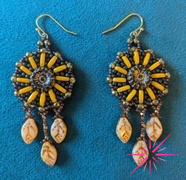 Eureka Crystal Beads Sunflower Power Earrings Tutorial Review